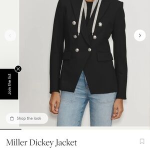 Veronica Beard Black Miller Dickey Jacket